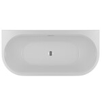 Riho Desire Back to wall halfvrijstaand bad | 180x84cm | Glans wit | Met badvulcombinatie | Nee | Geen Riho Riho Desire Back to wall halfvrijstaand bad | 180x84cm | Glans wit | Met badvulcombinatie | Nee | Geen