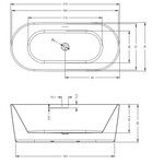 Riho Modesty vrijstaand bad | Mat wit | Zonder badvulcombinatie | Ja Riho Riho Modesty vrijstaand bad | Mat wit | Zonder badvulcombinatie | Ja