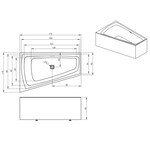 Riho Still Smart Plug&Play halfvrijstaand hoekbad 170x110cm | rechts | Met badvulcombinatie Riho Riho Still Smart Plug&Play halfvrijstaand hoekbad 170x110cm | rechts | Met badvulcombinatie