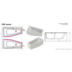 Riho Rethink Space M Plug&Play halfvrijstaand hoekbad | 170x90cm | rechts | Zonder badvulcombinatie Riho Riho Rethink Space M Plug&Play halfvrijstaand hoekbad | 170x90cm | rechts | Zonder badvulcombinatie