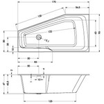 Riho Rethink Space M Plug&Play halfvrijstaand hoekbad | 170x90cm | rechts | Zonder badvulcombinatie Riho Riho Rethink Space M Plug&Play halfvrijstaand hoekbad | 170x90cm | rechts | Zonder badvulcombinatie