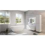 Riho Bilbao vrijstaand bad 170x80cm Solid Surface | Mat wit Riho Riho Bilbao vrijstaand bad 170x80cm Solid Surface | Mat wit