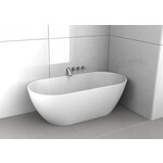 Riho Bilbao vrijstaand bad 170x80cm Solid Surface | Mat wit Riho Riho Bilbao vrijstaand bad 170x80cm Solid Surface | Mat wit