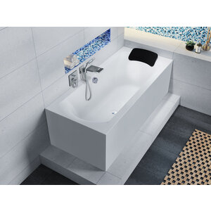 Riho Riho Linares Plug&Play halfvrijstaand bad | 180 | links Riho Linares Plug&Play halfvrijstaand bad | 180 | links