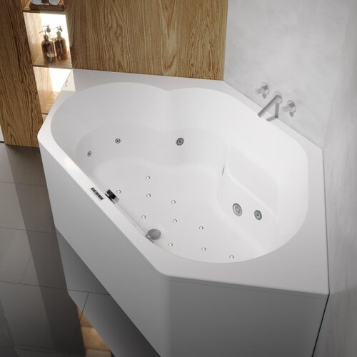 Riho Riho Winnipeg Easypool 3.1 whirlpool inbouw hoekbad 145x145cm | elektrisch