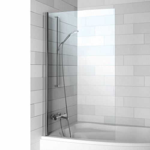 Riho Novik Z108 badwand voor Lyra bad - 89cm - chroom | links Riho Riho Novik Z108 badwand voor Lyra bad - 89cm - chroom | links