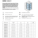 Riho Grid GB201 douchecabine zij-instap | 80x100cm Riho Riho Grid GB201 douchecabine zij-instap | 80x100cm