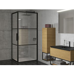 Riho Grid GB201 douchecabine zij-instap | 100x80cm Riho Riho Grid GB201 douchecabine zij-instap | 100x80cm