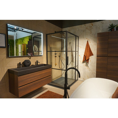 Riho Grid GB203 douchecabine 3-delig zij-instap | 120x90cm Riho Riho Grid GB203 douchecabine 3-delig zij-instap | 120x90cm