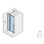 Riho Lucid 104 nisdeur 2-delig | 130cm Riho Riho Lucid 104 nisdeur 2-delig | 130cm