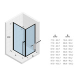 Riho Lucid 201 douchecabine zij-instap | 100x80cm Riho Riho Lucid 201 douchecabine zij-instap | 100x80cm