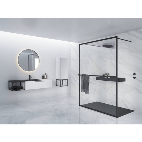 Riho Lucid 401 inloopdouche vrijstaand | 100cm Riho Riho Lucid 401 inloopdouche vrijstaand | 100cm