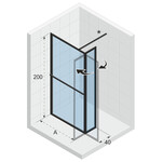 Riho Lucid 402 Swing inloopdouche | 90cm Riho Riho Lucid 402 Swing inloopdouche | 90cm