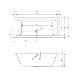 Riho Lugo inbouwbad | 170x75cm Riho Riho Lugo inbouwbad | 170x75cm