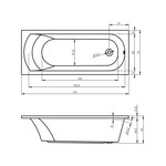 Riho Miami inbouwbad | 170x70cm Riho Riho Miami inbouwbad | 170x70cm