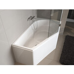Riho Yukon inbouw hoekbad met douchegedeelte 160x90cm acryl wit - links Riho Riho Yukon inbouw hoekbad met douchegedeelte 160x90cm acryl wit - links
