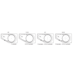 Riho Yukon inbouw hoekbad met douchegedeelte 160x90cm acryl wit | rechts Riho Riho Yukon inbouw hoekbad met douchegedeelte 160x90cm acryl wit | rechts