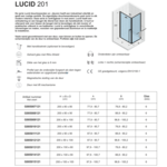 Riho Lucid 201 douchecabine zij-instap | 90x100cm Riho Riho Lucid 201 douchecabine zij-instap | 90x100cm