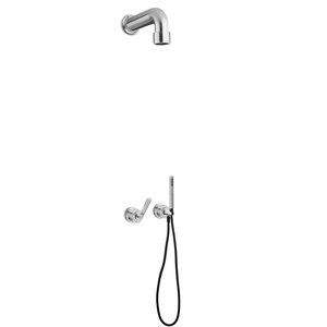 JEE-O JEE-O Soho Douche Combinatie 02 inbouwdoucheset - 700-6420 | Geborsteld RVS | Wand | Met handdouche JEE-O Soho Douche Combinatie 02 inbouwdoucheset - 700-6420 | Geborsteld RVS | Wand | Met handdouche