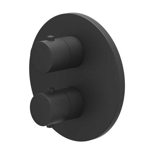 IVY Bond afbouwdeel inbouwthermostaat 3-weg stop-omstel - Mat Zwart PVD IVY IVY Bond afbouwdeel inbouwthermostaat 3-weg stop-omstel - Mat Zwart PVD