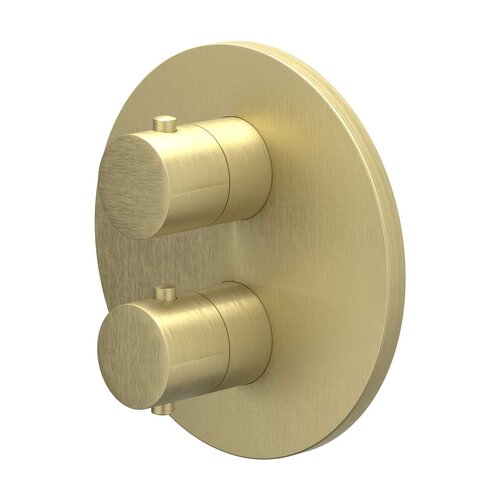 IVY Bond afbouwdeel inbouwthermostaat 3-weg stop-omstel - Geborsteld Mat Goud PVD IVY IVY Bond afbouwdeel inbouwthermostaat 3-weg stop-omstel - Geborsteld Mat Goud PVD