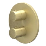 IVY Bond afbouwdeel inbouwthermostaat 1 stopkraan - Geborsteld Mat Goud PVD IVY IVY Bond afbouwdeel inbouwthermostaat 1 stopkraan - Geborsteld Mat Goud PVD