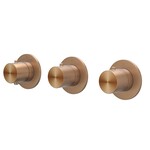 IVY Concord afbouwdeel inbouwthermostaat 2 stopkranen symmetry RVS 316 - Geborsteld Mat Koper PVD IVY IVY Concord afbouwdeel inbouwthermostaat 2 stopkranen symmetry RVS 316 - Geborsteld Mat Koper PVD