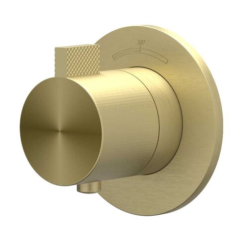 IVY Tribe afbouwdeel inbouwthermostaat symmetry RVS 316 - Geborsteld Mat Goud PVD IVY IVY Tribe afbouwdeel inbouwthermostaat symmetry RVS 316 - Geborsteld Mat Goud PVD