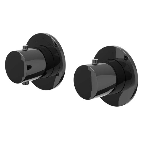 IVY Bond afbouwdeel inbouwthermostaat met 2-weg stop-omstel symmetry - Zwart Chroom PVD IVY IVY Bond afbouwdeel inbouwthermostaat met 2-weg stop-omstel symmetry - Zwart Chroom PVD