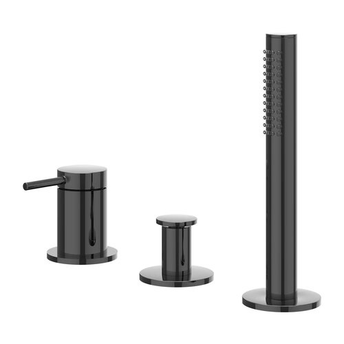 IVY Bond badrandcombinatie | 3 gats | Zwart Chroom PVD IVY IVY Bond badrandcombinatie | 3 gats | Zwart Chroom PVD
