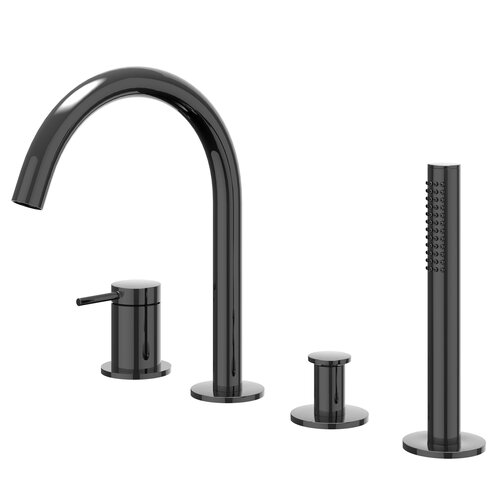 IVY Bond badrandcombinatie | 4 gats | Zwart Chroom PVD IVY IVY Bond badrandcombinatie | 4 gats | Zwart Chroom PVD