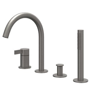 IVY IVY Pact badrandcombinatie | 4 gats | Geborsteld Metal Black PVD IVY Pact badrandcombinatie | 4 gats | Geborsteld Metal Black PVD