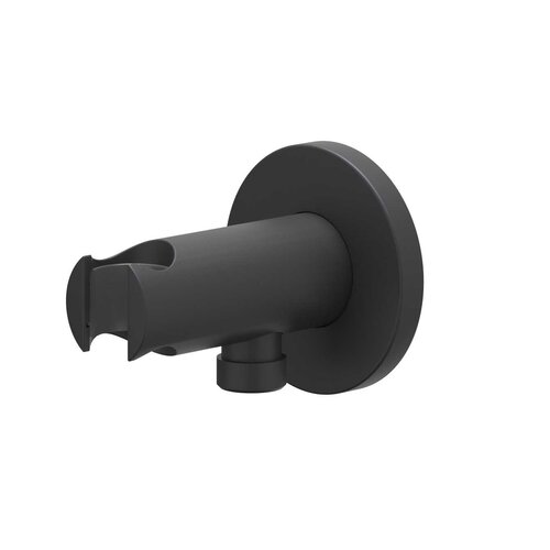 IVY wandsteun met geïntegreerde wateruitlaat 1/2" - Mat Zwart PVD IVY IVY wandsteun met geïntegreerde wateruitlaat 1/2" - Mat Zwart PVD