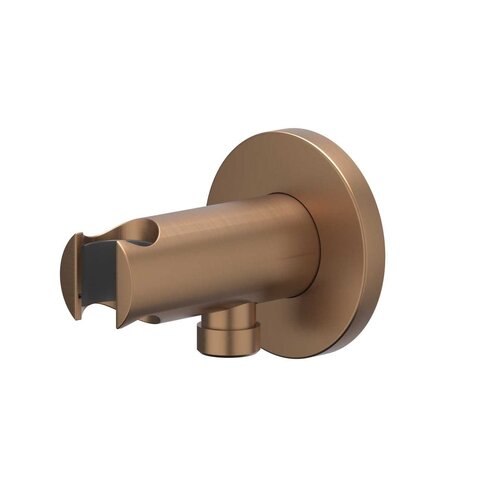 IVY wandsteun met geïntegreerde wateruitlaat 1/2" - Geborsteld Mat Koper PVD IVY IVY wandsteun met geïntegreerde wateruitlaat 1/2" - Geborsteld Mat Koper PVD