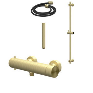 IVY IVY Concord glijstangset RVS 316 - Geborsteld Mat Goud PVD IVY Concord glijstangset RVS 316 - Geborsteld Mat Goud PVD