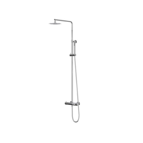 IVY IVY Bond opbouw regendoucheset | Chroom | 20cm | 0,8 cm | 3-standen handdouche