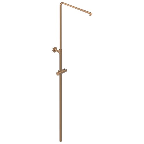 IVY Bond opbouw regendoucheset | Geborsteld Mat Koper pvd | 25cm | 0,2 cm | staafhanddouche IVY IVY Bond opbouw regendoucheset | Geborsteld Mat Koper pvd | 25cm | 0,2 cm | staafhanddouche