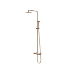 IVY Bond opbouw regendoucheset | Geborsteld Mat Koper pvd | 20cm | 0,8 cm | 3-standen handdouche IVY IVY Bond opbouw regendoucheset | Geborsteld Mat Koper pvd | 20cm | 0,8 cm | 3-standen handdouche