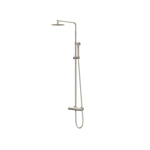 IVY Bond opbouw regendoucheset | Geborsteld Nikkel pvd | 20cm | 0,8 cm | 3-standen handdouche IVY IVY Bond opbouw regendoucheset | Geborsteld Nikkel pvd | 20cm | 0,8 cm | 3-standen handdouche