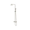 IVY Bond opbouw regendoucheset | Geborsteld Nikkel pvd | 25cm | 0,8 cm | 3-standen handdouche