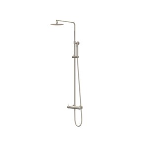 IVY IVY Bond opbouw regendoucheset | Geborsteld Nikkel pvd | 25cm | 0,8 cm | 3-standen handdouche IVY Bond opbouw regendoucheset | Geborsteld Nikkel pvd | 25cm | 0,8 cm | 3-standen handdouche