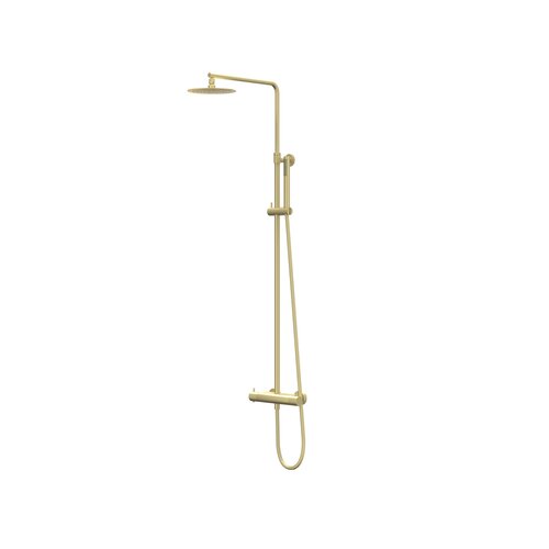 IVY Bond opbouw regendoucheset | Geborsteld Mat Goud pvd | 30cm | 0,2 cm | staafhanddouche IVY IVY Bond opbouw regendoucheset | Geborsteld Mat Goud pvd | 30cm | 0,2 cm | staafhanddouche