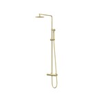IVY Bond opbouw regendoucheset | Geborsteld Mat Goud pvd | 25cm | 0,8 cm | staafhanddouche IVY IVY Bond opbouw regendoucheset | Geborsteld Mat Goud pvd | 25cm | 0,8 cm | staafhanddouche
