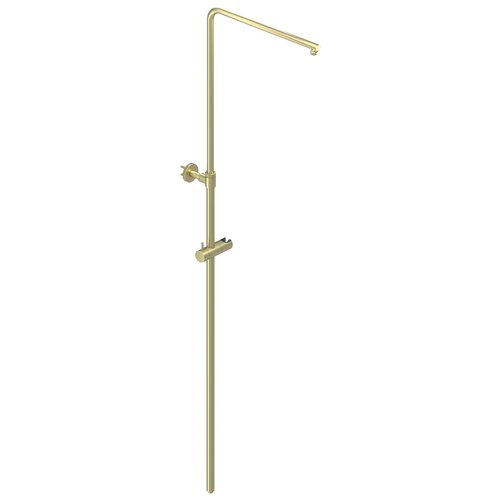 IVY Bond opbouw regendoucheset | Geborsteld Mat Goud pvd | 25cm | 0,8 cm | staafhanddouche IVY IVY Bond opbouw regendoucheset | Geborsteld Mat Goud pvd | 25cm | 0,8 cm | staafhanddouche