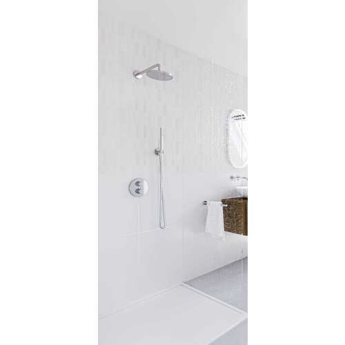 IVY IVY Bond inbouw regendoucheset 2-weg | Chroom | 30cm | 0,2cm | 15cm plafondbuis | Staafmodel | Ja