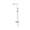 IVY Pact opbouw regendoucheset | Chroom | 30cm | 0,8 cm | staafhanddouche