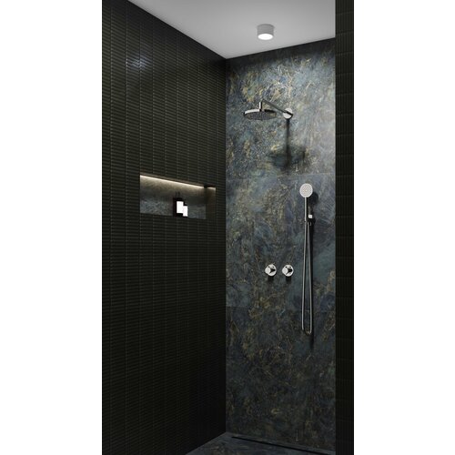 IVY Concord inbouw regendoucheset symmetry 2-weg | Chroom | 25cm | 0,2cm | Staafhanddouche | Plafondbuis 15cm | Ja IVY IVY Concord inbouw regendoucheset symmetry 2-weg | Chroom | 25cm | 0,2cm | Staafhanddouche | Plafondbuis 15cm | Ja