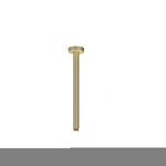 IVY IVY Concord inbouw regendoucheset symmetry 2-weg | Geborsteld Mat Goud | 25cm | 0,8cm | 3-Standen Handdouche | Plafondbuis 30cm | Nee