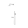 IVY Pact inbouw regendoucheset symmetry 2-weg - 15cm plafondbuis - 30cm medium hoofddouche - glijstang - 3-standen handdouche - Chroom