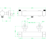 IVY Tribe glijstangset RVS 316 - Geborsteld RVS IVY IVY Tribe glijstangset RVS 316 - Geborsteld RVS